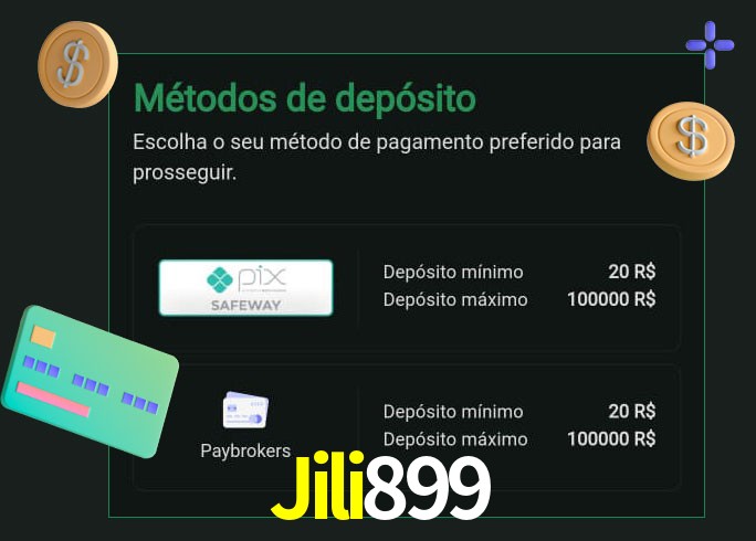 O cassino Jili899 oferece uma grande variedade de métodos de pagamento